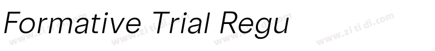 Formative Trial Regu字体转换